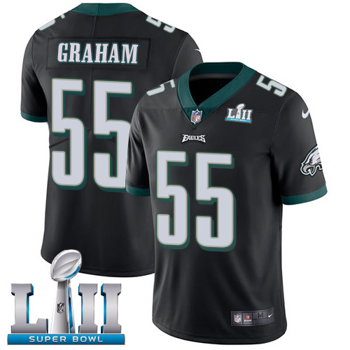 Eagles #55 Brandon Graham Black Alternate Super Bowl LII Youth Stitched Vapor Untouchable Limited Jersey cheap jerseys for sale - CheapJerseys.Shop
