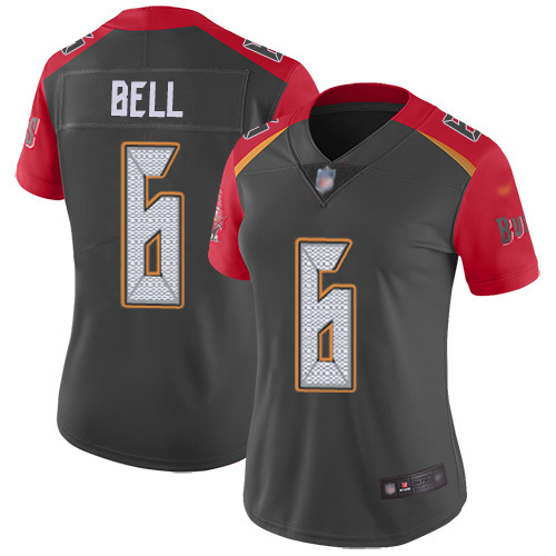 Tampa Bay Buccaneers #6 Le'Veon Bell Gray Women's Stitched Limited Inverted Legend Jersey Womens cheap jerseys for sale - CheapJerseys.Shop