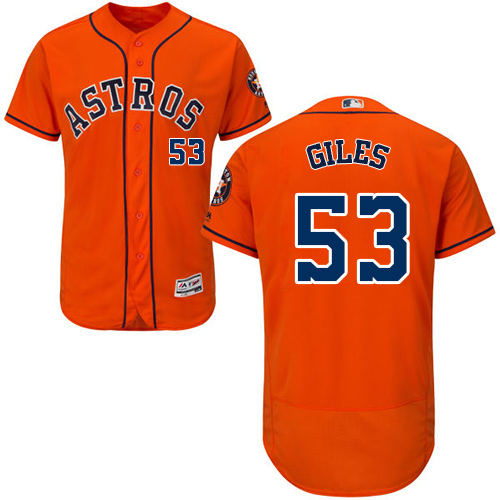 Houston Astros #53 Ken Giles Orange Flexbase Authentic Collection Stitched Jersey Men's cheap jerseys for sale - CheapJerseys.Shop