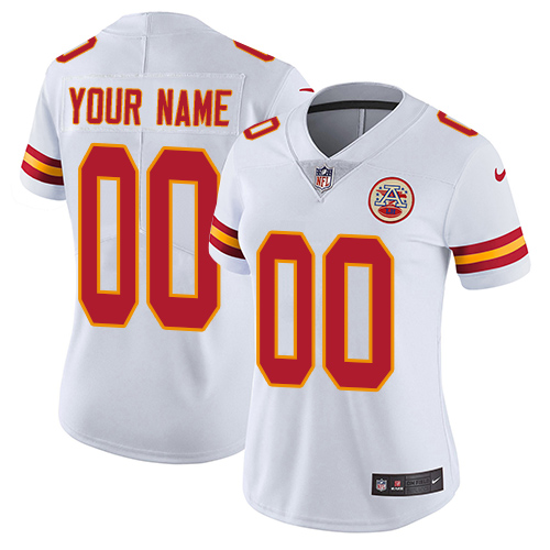 Kansas City Chiefs Customized White Stitched Vapor Untouchable Limited Women's Jersey cheap jerseys for sale - CheapJerseys.Shop