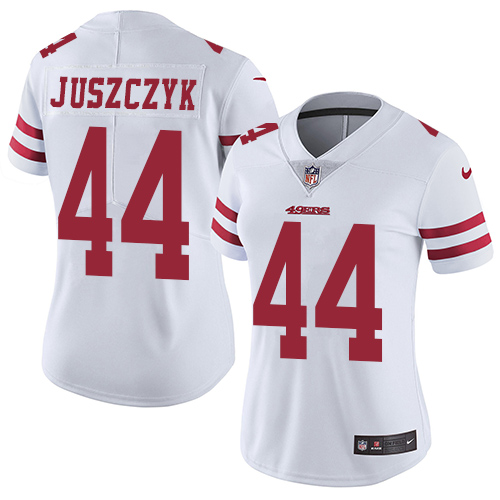 49ers #44 Kyle Juszczyk White Women's Stitched Vapor Untouchable Limited Jersey cheap jerseys for sale - CheapJerseys.Shop