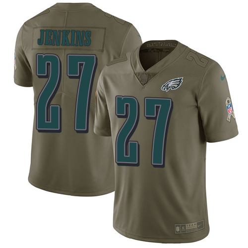 Philadelphia Eagles #27 Malcolm Jenkins Olive Men's Stitched Limited 2017 Salute To Service Jersey Men's cheap jerseys for sale - CheapJerseys.Shop