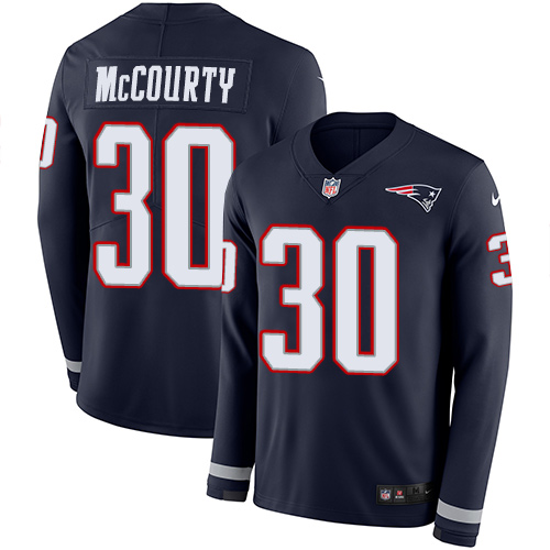 New England Patriots #30 Jason McCourty Navy Blue Team Color Men's Stitched Limited Therma Long Sleeve Jersey Men's cheap jerseys for sale - CheapJerseys.Shop