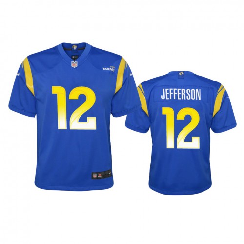 Los Angeles Los Angeles Rams #12 Van Jefferson Youth Game Jersey - Royal Youth cheap jerseys for sale - CheapJerseys.Shop