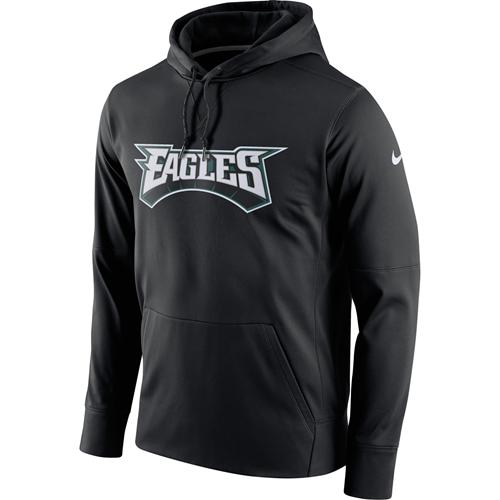 Men's Philadelphia Eagles Black Circuit Wordmark Essential Performance Pullover Hoodie cheap jerseys for sale - CheapJerseys.Shop
