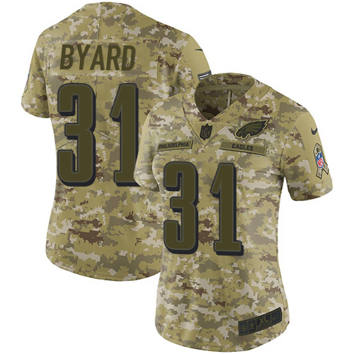 Eagles #31 Kevin Byard Camo Women's Stitched Limited 2018 Salute To Service Jersey cheap jerseys for sale - CheapJerseys.Shop