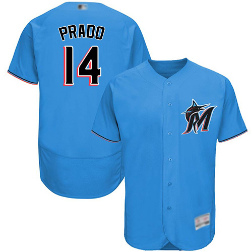 Miami Marlins #14 Martin Prado Blue Flexbase Authentic Collection Stitched Jersey Men's cheap jerseys for sale - CheapJerseys.Shop