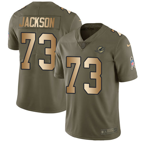 Miami Dolphins #73 Austin Jackson Olive/Gold Youth Stitched Limited 2017 Salute To Service Jersey Youth cheap jerseys for sale - CheapJerseys.Shop