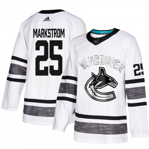 Vancouver Canucks #25 Jacob Markstrom White 2019 All-Star Game Parley Authentic Stitched Jersey Men's cheap jerseys for sale - CheapJerseys.Shop