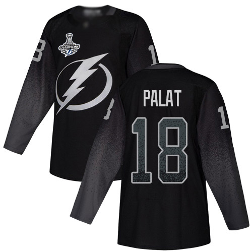 Tampa Bay Lightning #18 Ondrej Palat Black Alternate Authentic 2020 Stanley Cup Champions Stitched Jersey Men's cheap jerseys for sale - CheapJerseys.Shop