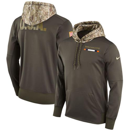 Youth Denver Broncos Olive Salute To Service Sideline Therma Pullover Hoodie cheap jerseys for sale - CheapJerseys.Shop