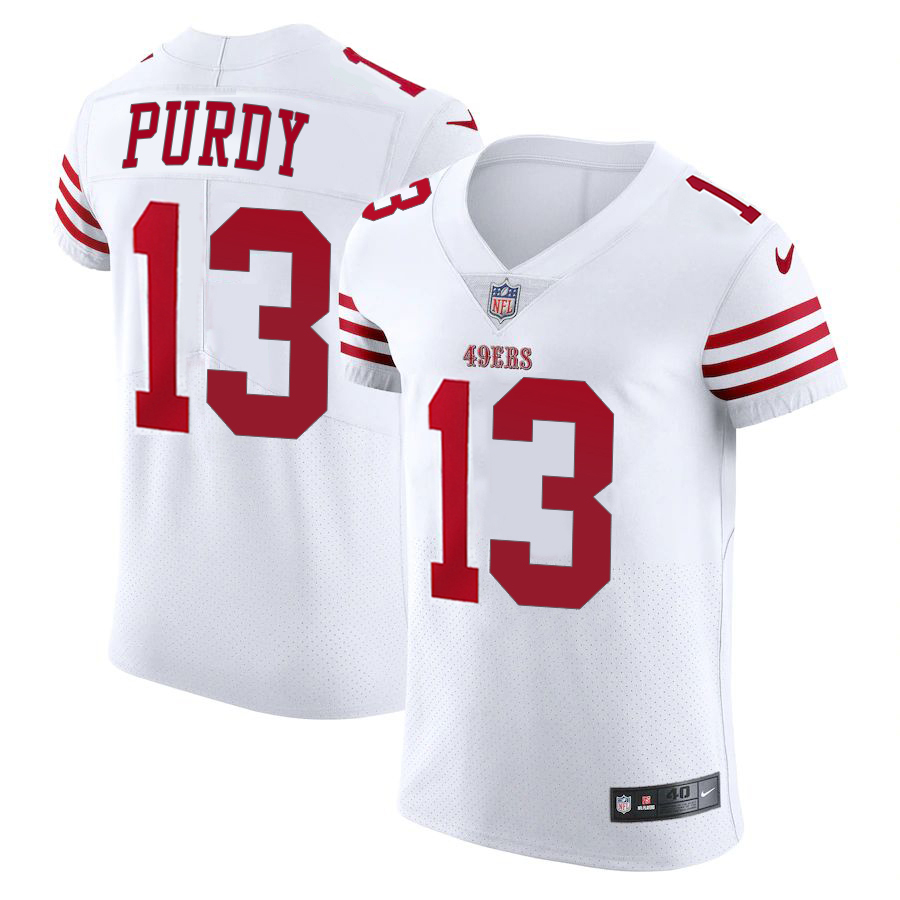 San Francisco 49ers #13 Brock Purdy White Men's 2022-23 Authentic Stitched Vapor Untouchable Elite Jersey cheap jerseys for sale - CheapJerseys.Shop