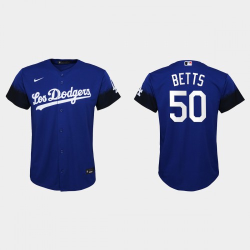 Los Angeles Los Angeles Dodgers #50 Mookie Betts Youth 2021 City Connect Jersey Royal Youth cheap jerseys for sale - CheapJerseys.Shop