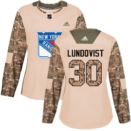 New York Rangers #30 Henrik Lundqvist Camo Authentic 2017 Veterans Day Women's Stitched Jersey Womens cheap jerseys for sale - CheapJerseys.Shop