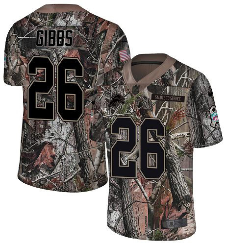 Lions #26 Jahmyr Gibbs Camo Youth Stitched Limited Rush Realtree Jersey cheap jerseys for sale - CheapJerseys.Shop