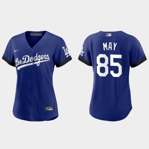 Los Angeles Los Angeles Dodgers #85 Dustin May Women's 2021 City Connect Jersey Royal Womens cheap jerseys for sale - CheapJerseys.Shop