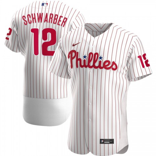 Philadelphia Philadelphia Phillies #12 Kyle Schwarber Men's White Home 2020 Authentic Player Jersey Men's cheap jerseys for sale - CheapJerseys.Shop