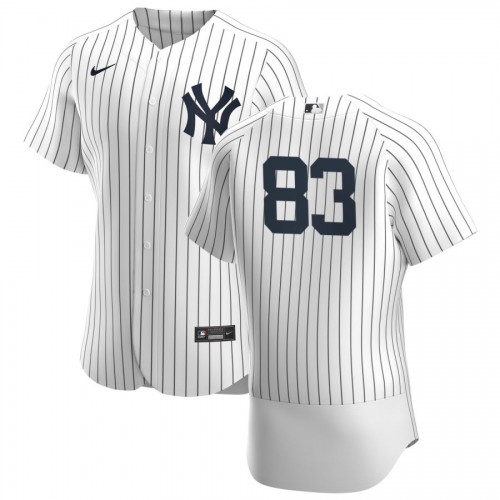 New York New York Yankees #83 Deivi Garcia Men's White Navy Home 2020 Authentic Player Jersey Men's cheap jerseys for sale - CheapJerseys.Shop