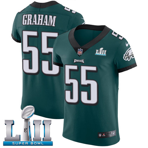 Eagles #55 Brandon Graham Midnight Green Team Color Super Bowl LII Men's Stitched Vapor Untouchable Elite Jersey cheap jerseys for sale - CheapJerseys.Shop