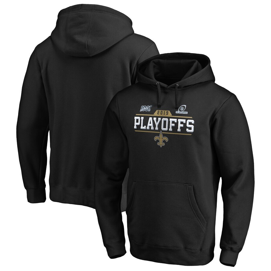 New Orleans Saints 2019 Playoffs Bound Chip Shot Pullover Hoodie Black cheap jerseys for sale - CheapJerseys.Shop
