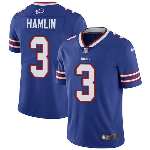 Bills #3 Damar Hamlin Royal Blue Team Color Youth Stitched Vapor Untouchable Limited Jersey cheap jerseys for sale - CheapJerseys.Shop