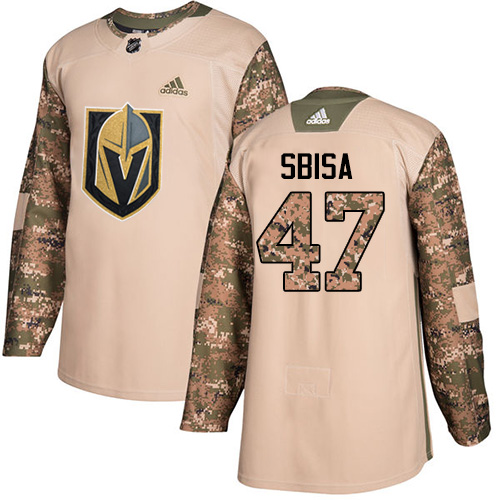 Golden Vegas Golden Knights #47 Luca Sbisa Camo Authentic 2017 Veterans Day Stitched Jersey Men's cheap jerseys for sale - CheapJerseys.Shop