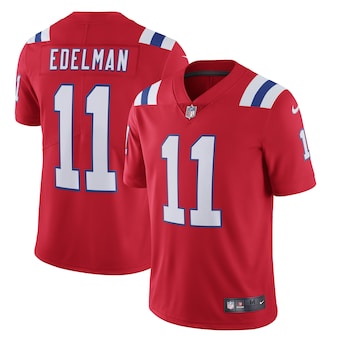 New England Patriots #11 Julian Edelman Men's Red Alternate 2020 Vapor Limited Jersey cheap jerseys for sale - CheapJerseys.Shop