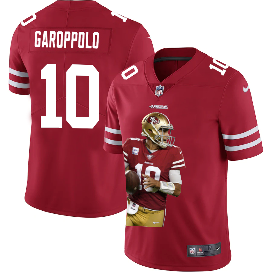 San Francisco 49ers #10 Jimmy Garoppolo Team Hero 4 Vapor Limited Jersey Red cheap jerseys for sale - CheapJerseys.Shop