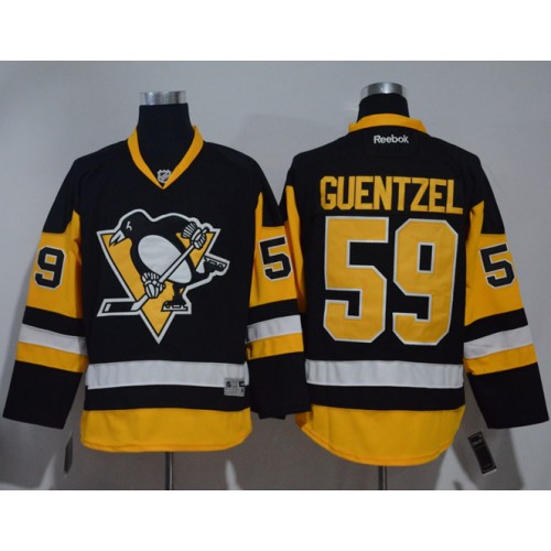 Pittsburgh Penguins #59 Jake Guentzel Black Alternate Stitched Jersey Men's cheap jerseys for sale - CheapJerseys.Shop