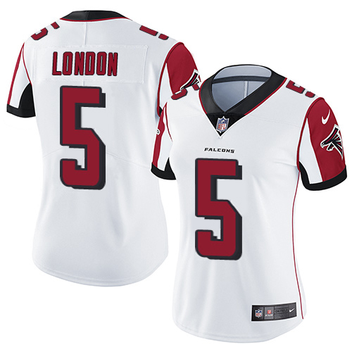 Falcons #5 Drake London White Stitched Women's Vapor Untouchable Limited Jersey cheap jerseys for sale - CheapJerseys.Shop