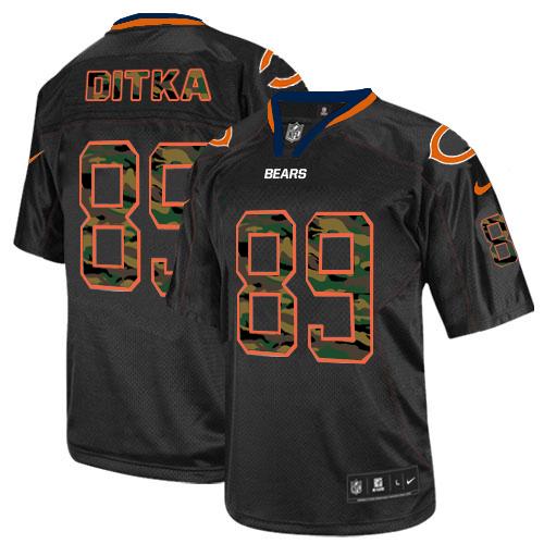 Bears #89 Mike Ditka Black Men's Stitched Elite Camo Fashion Jersey cheap jerseys for sale - CheapJerseys.Shop