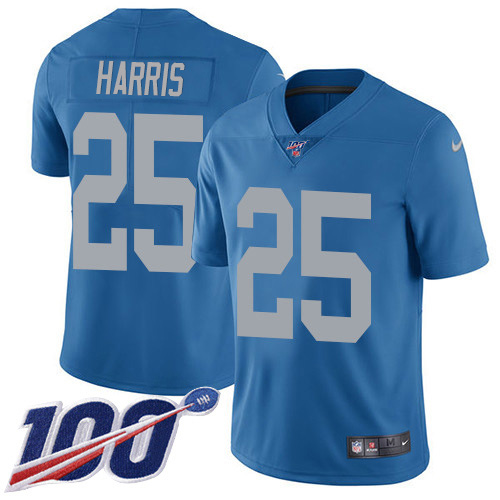 Detroit Lions #25 Will Harris Blue Throwback Youth Stitched 100th Season Vapor Untouchable Limited Jersey Youth cheap jerseys for sale - CheapJerseys.Shop