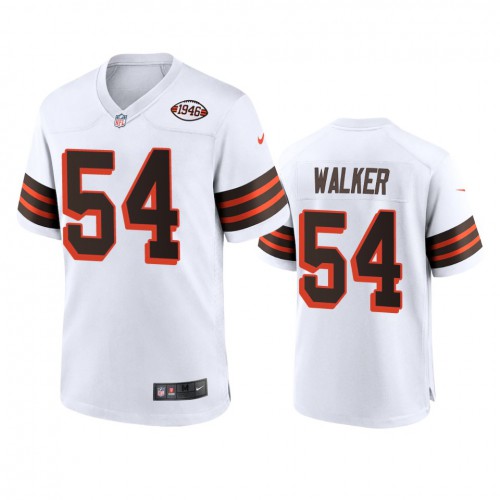 Men's Cleveland Browns #54 Anthony Walker 1946 Collection Alternate Game Limited Jersey - White Men's cheap jerseys for sale - CheapJerseys.Shop