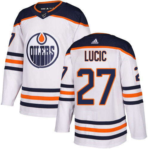 Edmonton Oilers #27 Milan Lucic White Road Authentic Stitched Youth Jersey Youth cheap jerseys for sale - CheapJerseys.Shop