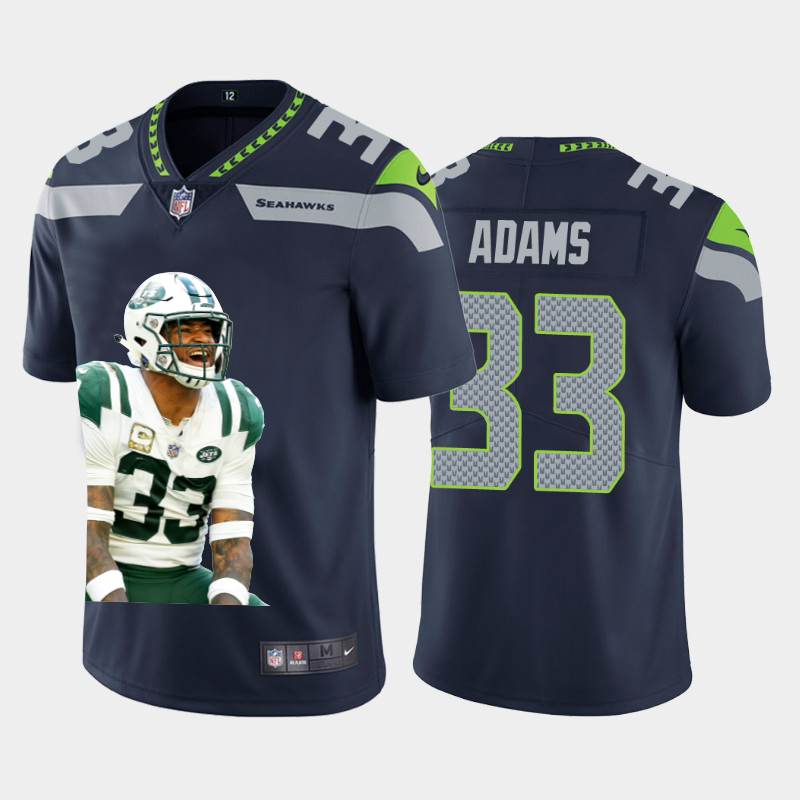 Seattle Seahawks #33 Jamal Adams Team Hero 1 Vapor Limited 100 Jersey Navy cheap jerseys for sale - CheapJerseys.Shop
