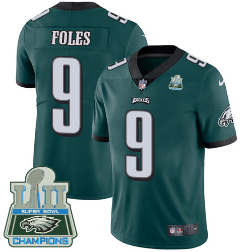 Philadelphia Eagles #9 Nick Foles Midnight Green Team Color Super Bowl LII Champions Youth Stitched Vapor Untouchable Limited Jersey Youth cheap jerseys for sale - CheapJerseys.Shop
