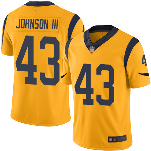 Los Angeles Rams #43 John Johnson III Gold Men's Stitched Limited Rush Jersey Men's cheap jerseys for sale - CheapJerseys.Shop