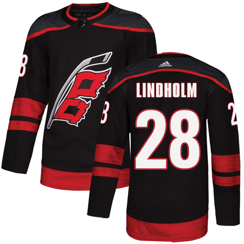 Carolina Hurricanes #28 Elias Lindholm Black Alternate Authentic Stitched Jersey Men's cheap jerseys for sale - CheapJerseys.Shop