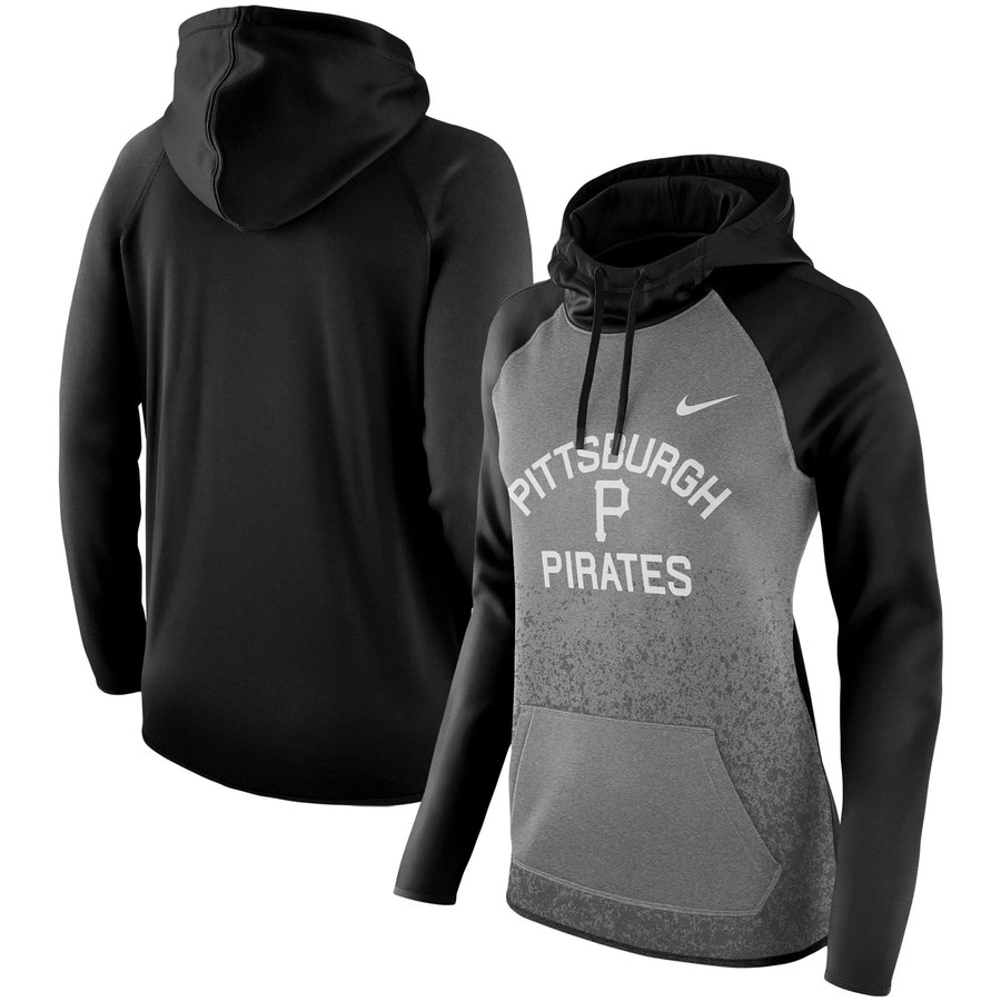Pittsburgh Pirates Women's All-Time Therma Performance Pullover Hoodie Dark Gray cheap jerseys for sale - CheapJerseys.Shop