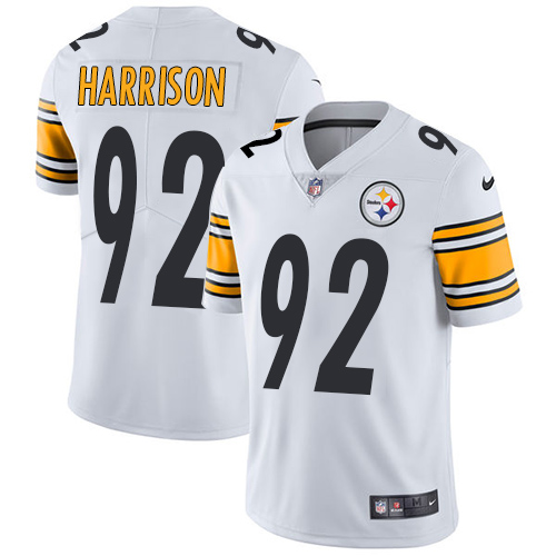 Pittsburgh Steelers #92 James Harrison White Men's Stitched Vapor Untouchable Limited Jersey Men's cheap jerseys for sale - CheapJerseys.Shop