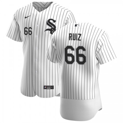 Chicago Chicago White Sox #66 Jose Ruiz Men's White Home 2020 Authentic Player Jersey Men's cheap jerseys for sale - CheapJerseys.Shop