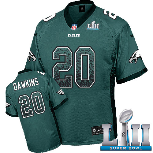 Eagles #20 Brian Dawkins Midnight Green Team Color Super Bowl LII Men's Stitched Elite Drift Fashion Jersey cheap jerseys for sale - CheapJerseys.Shop