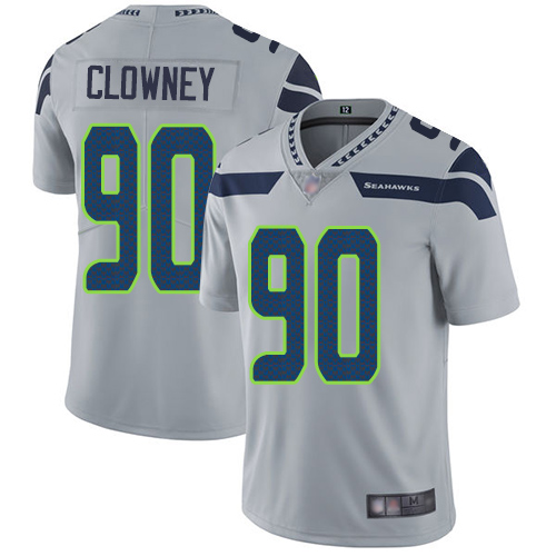 Seattle Seahawks #90 Jadeveon Clowney Grey Alternate Youth Stitched Vapor Untouchable Limited Jersey Youth cheap jerseys for sale - CheapJerseys.Shop