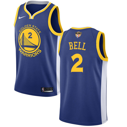 Golden State Warriors #2 Jordan Bell Blue The Finals Patch Swingman Icon Edition Jersey Mens cheap jerseys for sale - CheapJerseys.Shop