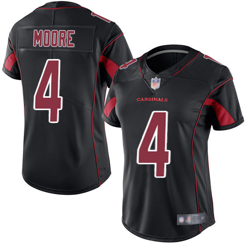 Cardinals #4 Rondale Moore Black Women's Stitched Limited Rush Jersey cheap jerseys for sale - CheapJerseys.Shop