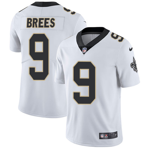 Saints #9 Drew Brees White Youth Stitched Vapor Untouchable Limited Jersey cheap jerseys for sale - CheapJerseys.Shop