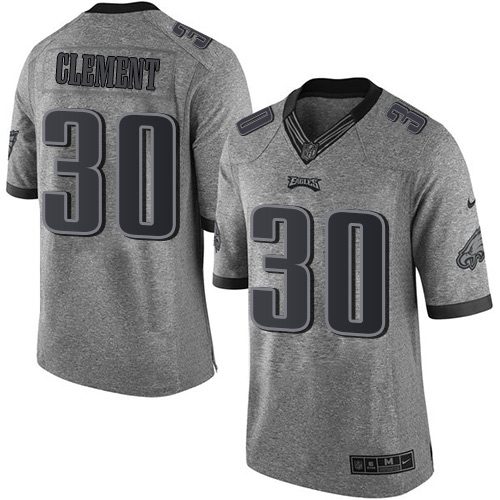 Philadelphia Eagles #30 Corey Clement Gray Men's Stitched Limited Gridiron Gray Jersey Men's cheap jerseys for sale - CheapJerseys.Shop