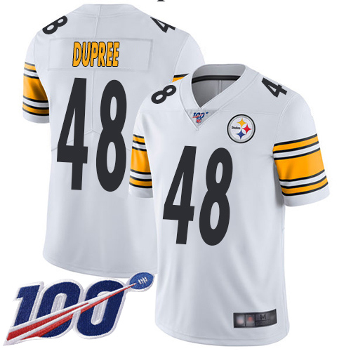 Pittsburgh Steelers #48 Bud Dupree White Men's Stitched 100th Season Vapor Limited Jersey Men's cheap jerseys for sale - CheapJerseys.Shop