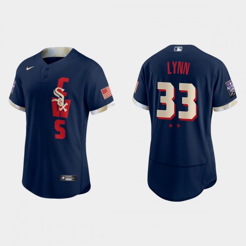 Chicago Chicago White Sox #33 Lance Lynn 2021 All Star Game Authentic Navy Jersey Men's cheap jerseys for sale - CheapJerseys.Shop