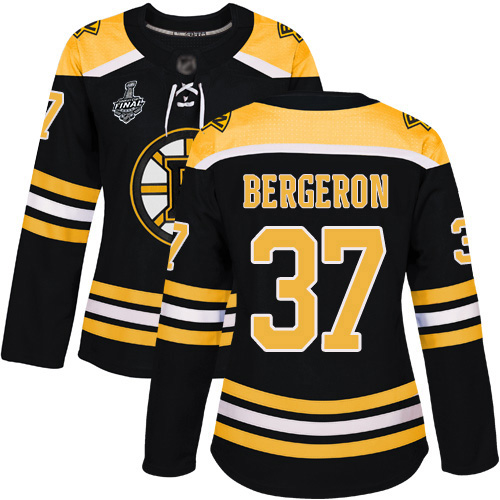Boston Bruins #37 Patrice Bergeron Black Home Authentic Stanley Cup Final Bound Women's Stitched Jersey Womens cheap jerseys for sale - CheapJerseys.Shop